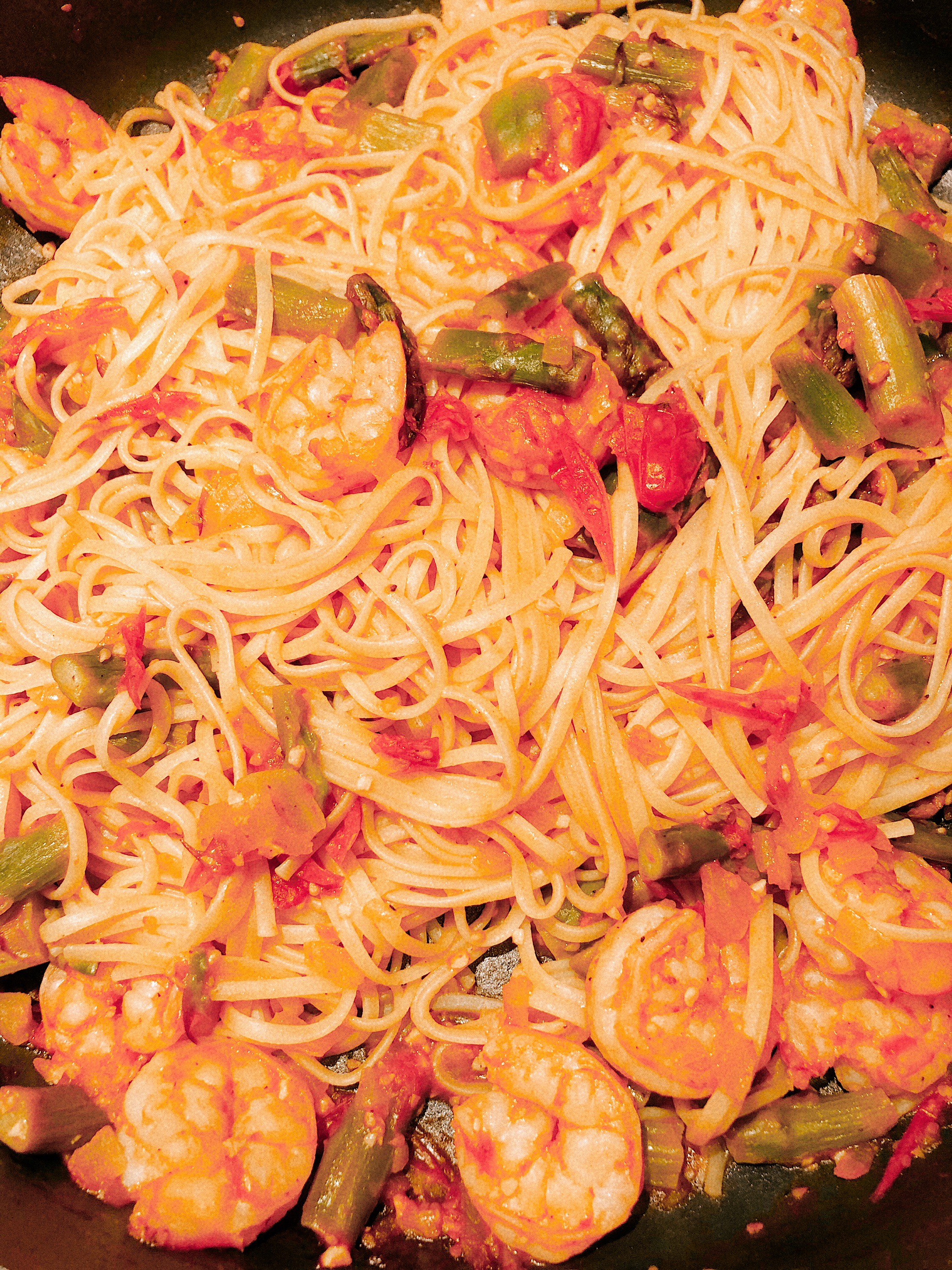 Shrimp and Veggie Pasta - Nicole L. Jones Fitness